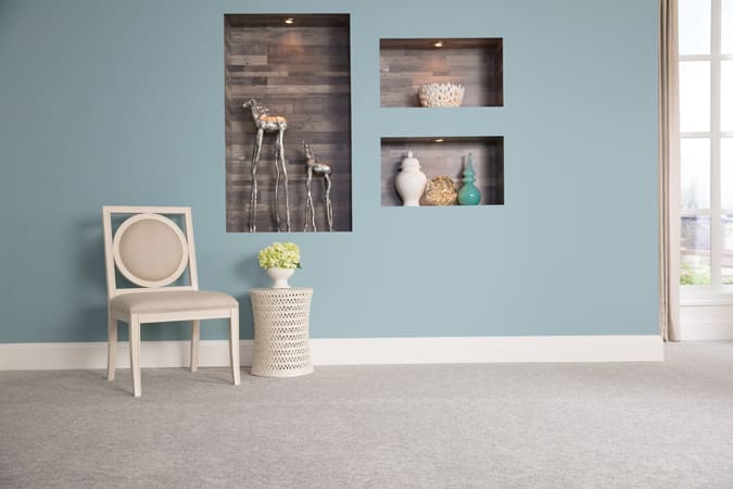 Inset with vertical and horizontal laminate installation Inset with vertical and horizontal laminate installation